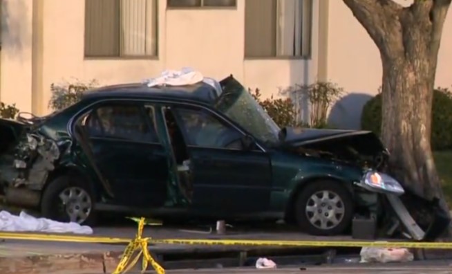 northridge car accident one death police pursuit