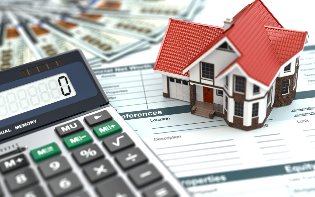 Common Misconceptions About Estate Planning - Mortgage calculator. House, money and document.